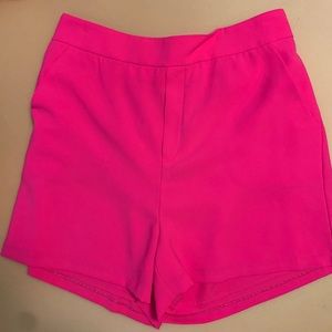 Pink high rise shorts